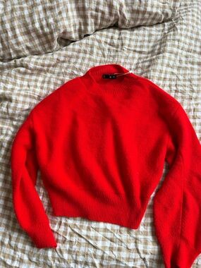 Mango Red Crewneck Sweater